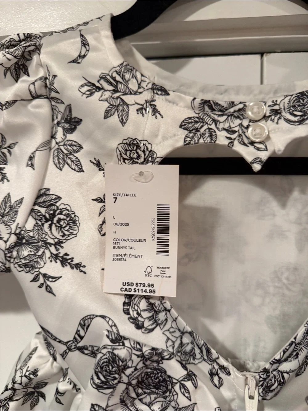 Gymboree Girls Floral Heart Cut Out Satin Ruffle Dress - Petit Paris - White 7